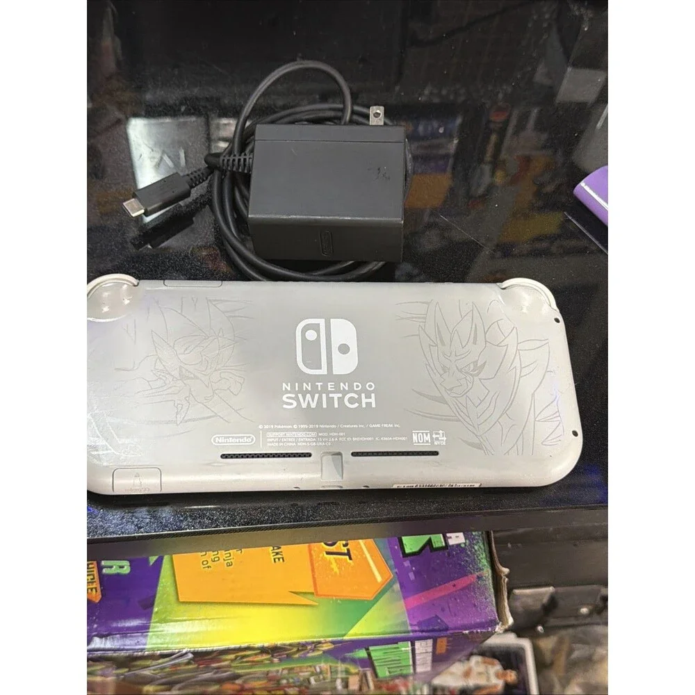 Nintendo Switch Lite Zacian Zamazenta Pokemon Edition Console OEM Charger